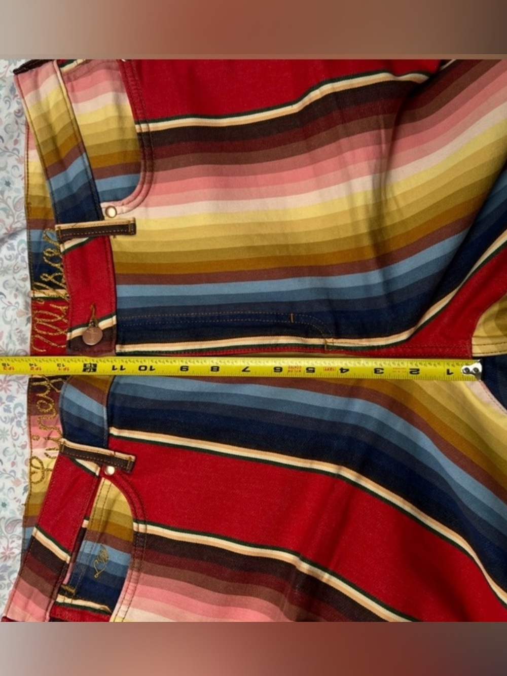 Wrangler Multicolor Striped Bootcut Pants & Jacket Set - Picture 9 of 10